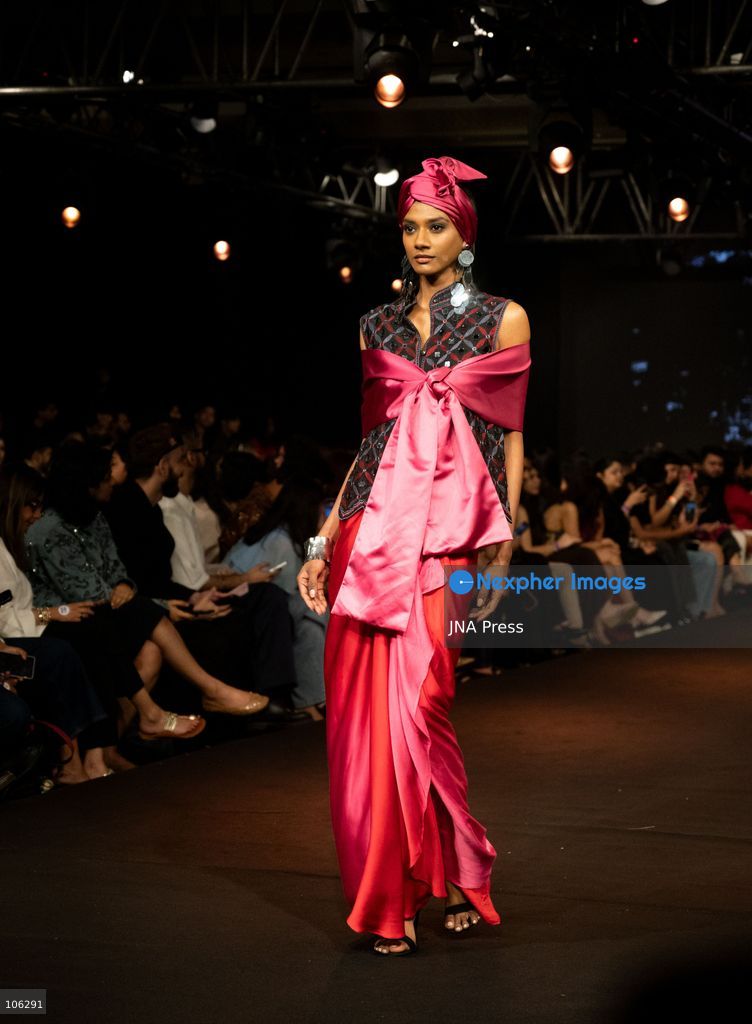 NEW DELHI, INDIA, OCTOBER 15, 2026: Models showcase creations from SV by designer Suneet Varma during Lakme Fashion Week in partnership with the Fashion Design Council of India (FDCI) at the Taj Palace in New Delhi. Photo by Vishal Kapoor / JNA Press. (Photo by Vishal Kapoor/JNA Press via Nexpher Images)