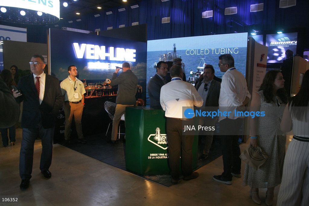 MARACAIBO, VENEZUELA, OCTOBER 15, 2026: The opening of the CEPEG 2026 Energy, Oil and Gas Conference is held at the Tibisay Hotel in Maracaibo, Venezuela. The event, organized by the Zulia Chamber of Petroleum, brings together executives, experts and representatives of companies from the oil and gas sector, including Chevron, Repsol and Shell. Photo by Humberto Matheus / JNA Press (Photo by Humberto Matheus/JNA Press via Nexpher Images)