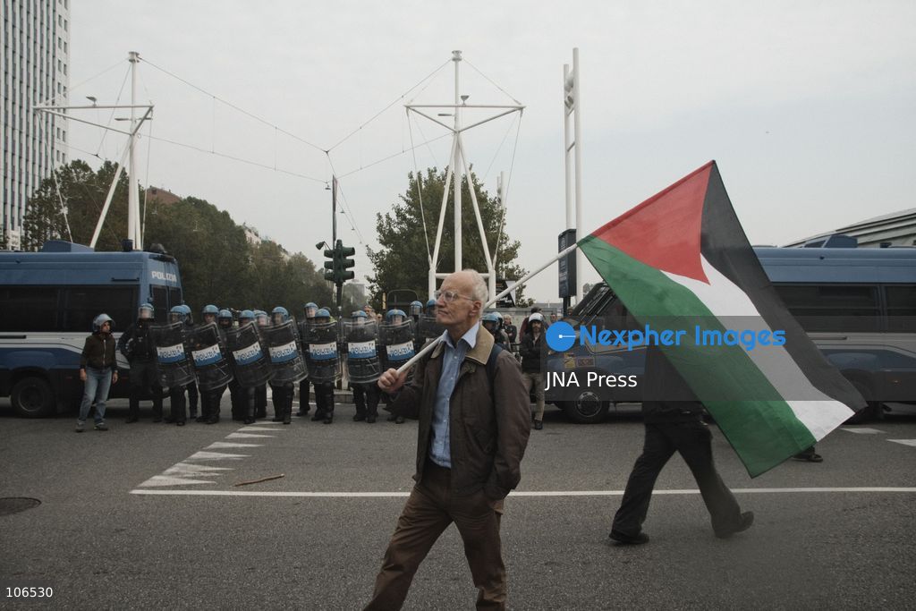TURIN, ITALY, OCTOBER 16, 2026: Students demonstrate against deteriorating school buildings, insufficient education funding and job insecurity, calling for greater investment in education rather than military spending. Clashes break out in Piazza Castello, where police use water cannons and charge demonstrators. Earlier along the route, teachers link arms between students and police to prevent confrontation. Photo by Julian Nelaj / JNA Press. (Photo by Julian Nelaj/JNA Press via Nexpher Images)