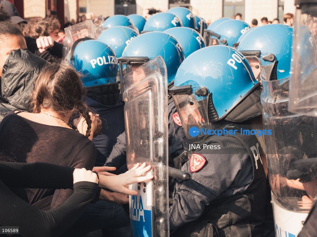 BOLOGNA, ITALY, OCTOBER 16, 2026: Students march through central Bologna demanding improved school conditions and greater investment in education rather than military spending, during a day of student demonstrations across Italy. Photo by Alessandro Del Bono / JNA Press. (Photo by alessandro del bono/JNA Press via Nexpher Images)
