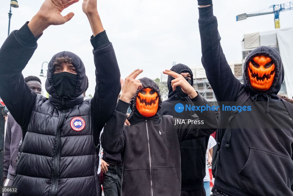 TURIN, ITALY, OCTOBER 16, 2026: Students demonstrate for improved school conditions and greater education funding following a wave of school occupations. Clashes erupt in Piazza Castello, where some demonstrators throw stones and police use water cannons, tear gas and baton charges. Teachers form human chains between students and officers during confrontations. The march ends at Palazzo Nuovo, part of the University of Turin. Photo by Camilla Baronetto / JNA Press. (Photo by Camilla Baronetto/JNA Press via Nexpher Images)
