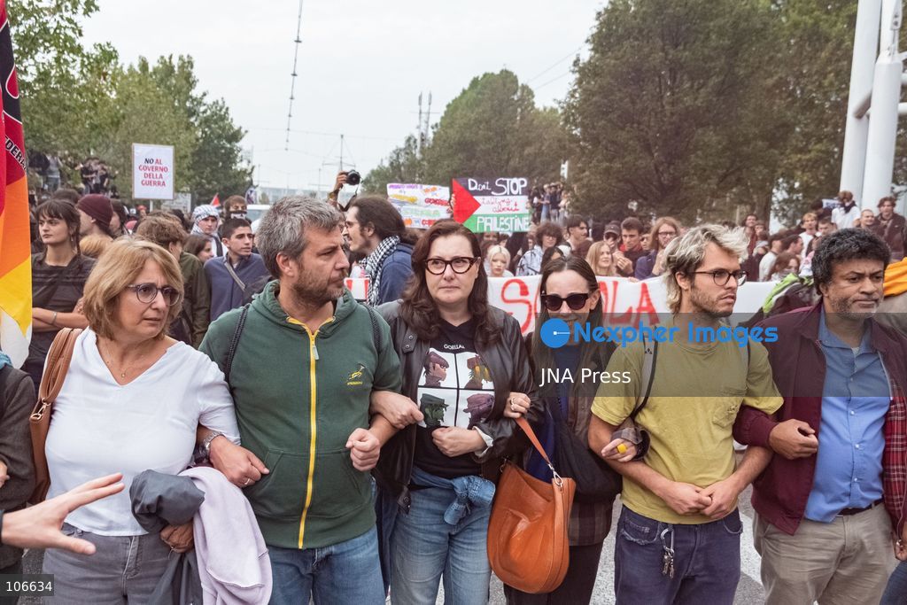 TURIN, ITALY, OCTOBER 16, 2026: Students demonstrate for improved school conditions and greater education funding following a wave of school occupations. Clashes erupt in Piazza Castello, where some demonstrators throw stones and police use water cannons, tear gas and baton charges. Teachers form human chains between students and officers during confrontations. The march ends at Palazzo Nuovo, part of the University of Turin. Photo by Camilla Baronetto / JNA Press. (Photo by Camilla Baronetto/JNA Press via Nexpher Images)
