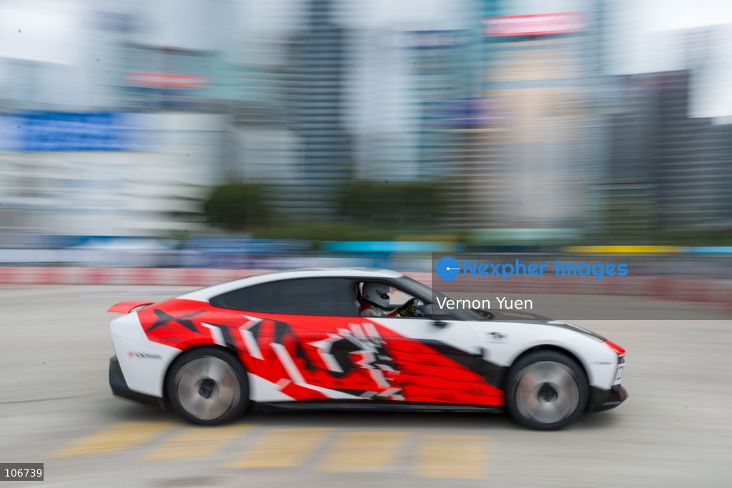 A Xpeng P7 from Chinese automaker Xpeng during a race at the 2026 Asia Auto GYMKHANA Championship Hong Kong stage on October 17, 2026 in Hong Kong. (Photo by Vernon Yuen/Nexpher Images)
