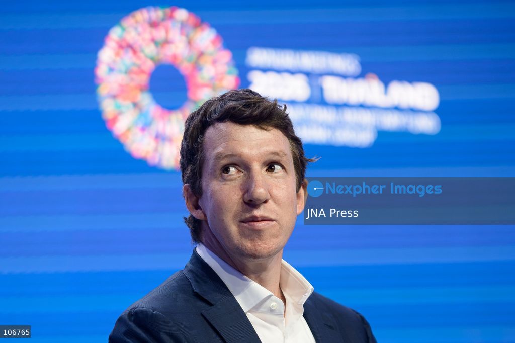 BANGKOK, THAILAND - OCTOBER 17, 2026: Anthropic co-founder Jack Clark delivers a lecture titled “Inside the Event Horizon: Why Everyone Should Take AI Progress Seriously” during the Per Jacobsson Foundation lecture at the 2026 Annual Meetings of the International Monetary Fund (IMF) and the World Bank Group in Bangkok. The lecture explores potential advances in artificial intelligence and their implications for scientific discovery, robotics, autonomous businesses and the wider economy. Photo by Watsawat Koktabtim / JNA Press. (Photo by Watsawat "James" Koktabtim/JNA Press via Nexpher Images)