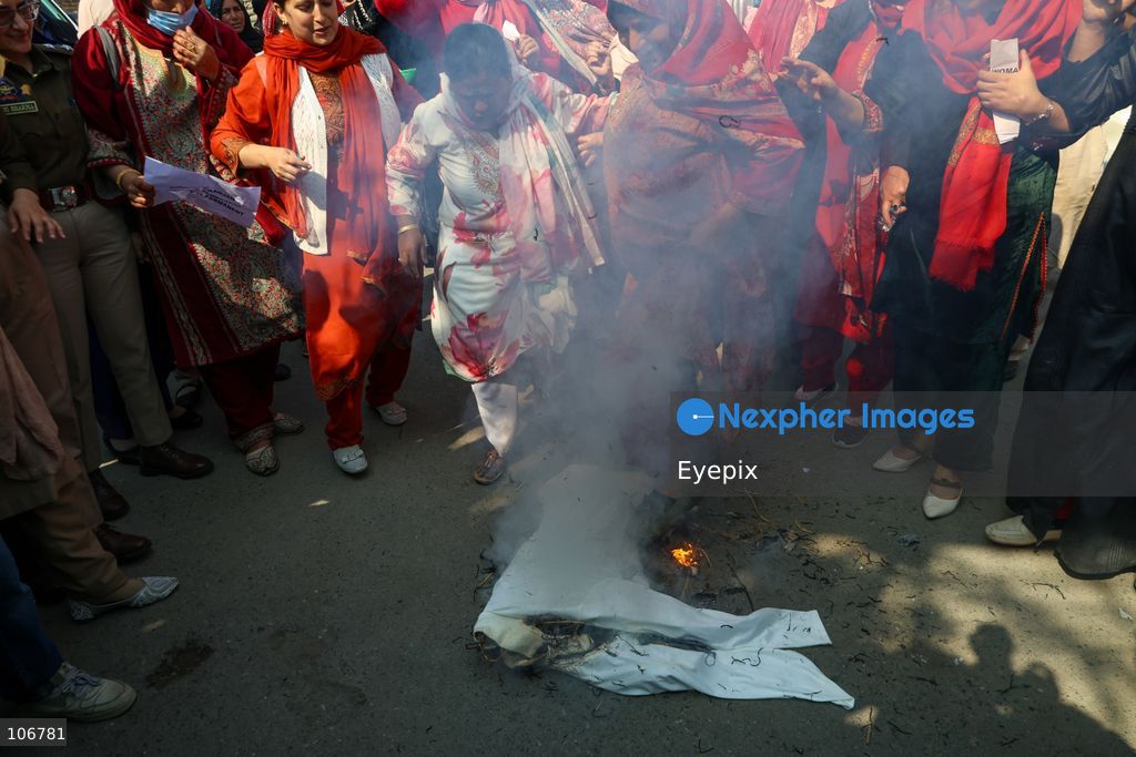 Supporters of India's main opposition Congress party taking part during a protest to demand the resignation of Chief Election Commissioner Gyanesh Kumar over alleged voter roll irregularities. on October 17, 2026 in Srinagar, India. (Photo by Danish Showkat/ Eyepix Group) (Photo by Danish Showkat/ Eyepix Group/Eyepix via Nexpher Images)