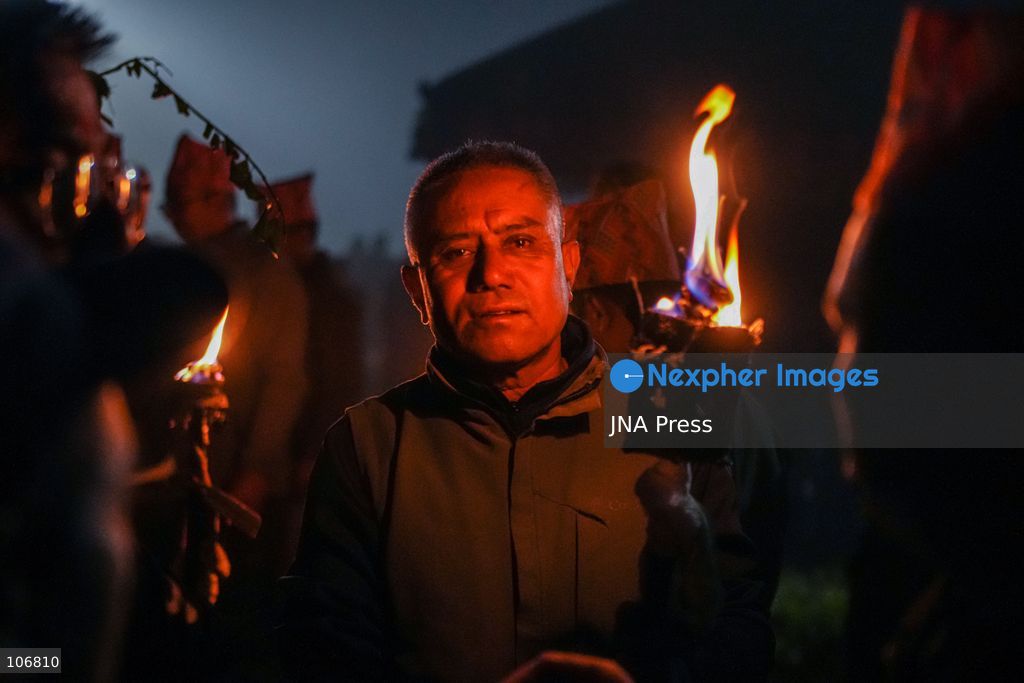LALITPUR, NEPAL, October 16, 2026: Members of the Newar community participate in a traditional ritual procession during the Sikali Jatra festival in Khokana, Lalitpur, Nepal. The annual festival honors Goddess Sikali and reflects the community’s longstanding religious traditions and cultural heritage. Photo by Ambir Tolang/JNA Press (Photo by Ambir Tolang/JNA Press via Nexpher Images)