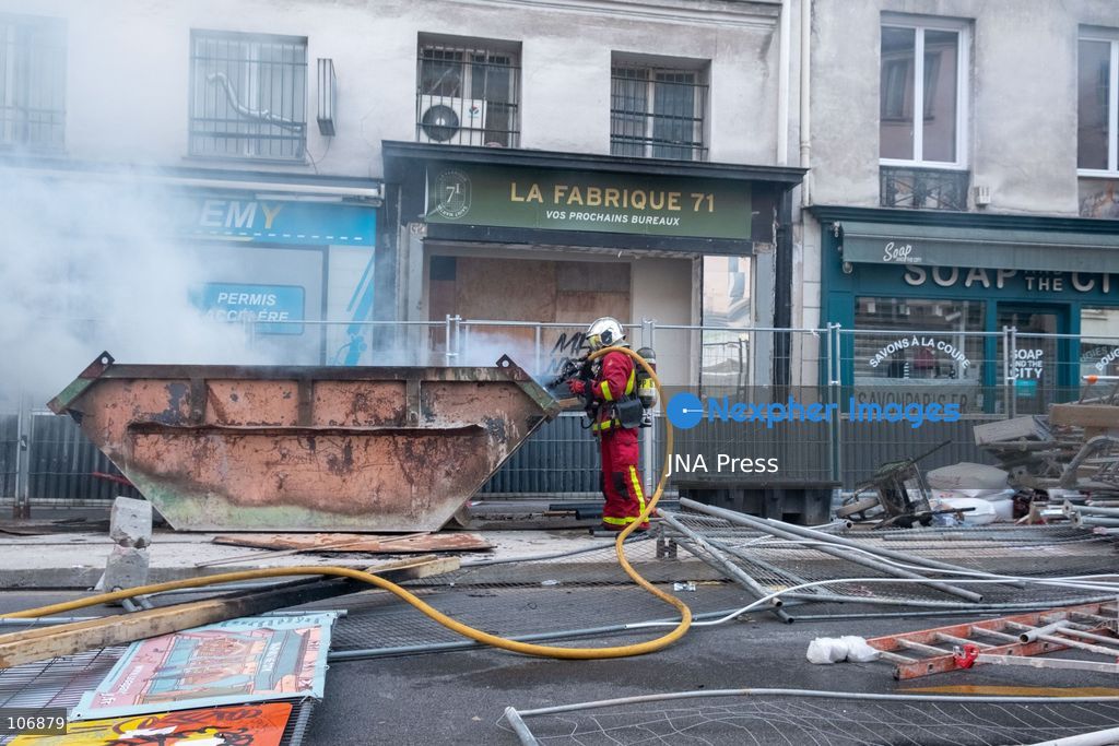 PARIS, FRANCE, OCTOBER 17, 2026: Demonstrators clash with riot police around Place de la République during protests involving high school students, Yellow Vest activists and other groups over education conditions and the high cost of living. Police use tear gas and water cannons during the confrontations. Photo by Camilla Baronetto / JNA Press. (Photo by Camilla Baronetto/JNA Press via Nexpher Images)