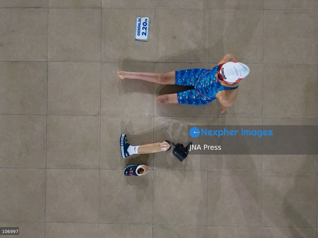 GAZIANTEP, TÜRKIYE, OCTOBER 18, 2026: Fatma Çoban, a 17-year-old para swimmer from Gaziantep who has won multiple Turkish national swimming titles. (Photo by Beytullah Eles/JNA Press via Nexpher Images)