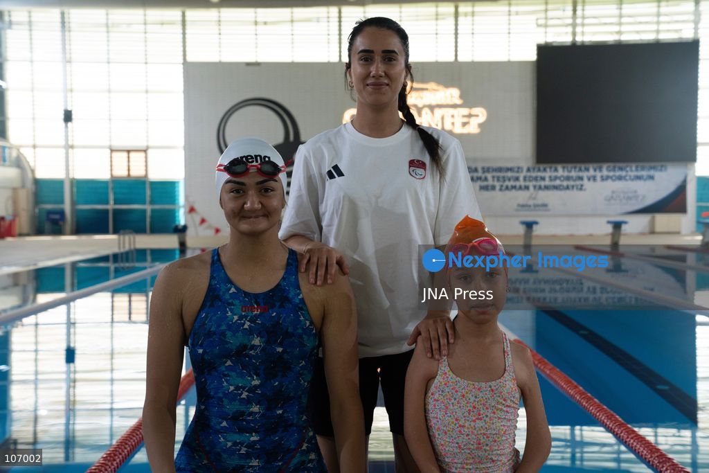 GAZIANTEP, TÜRKIYE, OCTOBER 18, 2026: Fatma Çoban, a 17-year-old para swimmer from Gaziantep who has won multiple Turkish national swimming titles. (Photo by Beytullah Eles/JNA Press via Nexpher Images)