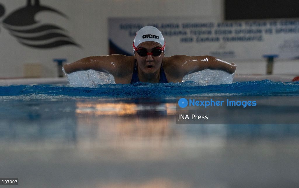 GAZIANTEP, TÜRKIYE, OCTOBER 18, 2026: Fatma Çoban, a 17-year-old para swimmer from Gaziantep who has won multiple Turkish national swimming titles. (Photo by Beytullah Eles/JNA Press via Nexpher Images)