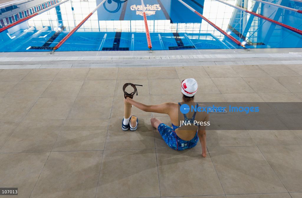 GAZIANTEP, TÜRKIYE, OCTOBER 18, 2026: Fatma Çoban, a 17-year-old para swimmer from Gaziantep who has won multiple Turkish national swimming titles. (Photo by Beytullah Eles/JNA Press via Nexpher Images)