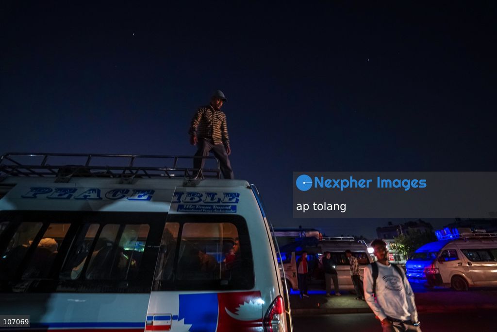 Kathmandu, NEPAL, October 18, 2026: Passengers crowd a bus station in the early morning as they prepare to travel to their hometowns and villages to celebrate the Dashain festival in Koteshwor, Kathmandu, Nepal. Thousands of people leave the capital ahead of the major Hindu festival to reunite with their families and celebrate the occasion together. Photo by Ambir Tolang/JNA Press (Photo by ap tolang/Nexpher Images)