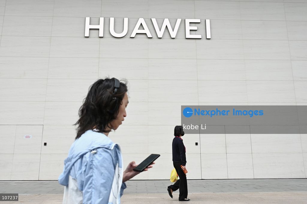 A general view showing a Huawei shop logo at Lujiazui on October 16, 2026 in Shanghai, China. (Photo by kobe Li/Nexpher Images)