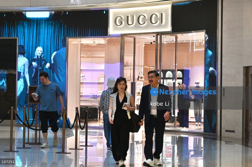 A general view showing a GUCCI shop at IFC Mall of Lujiazui on October 16, 2026 in Shanghai, China. (Photo by kobe Li/Nexpher Images)