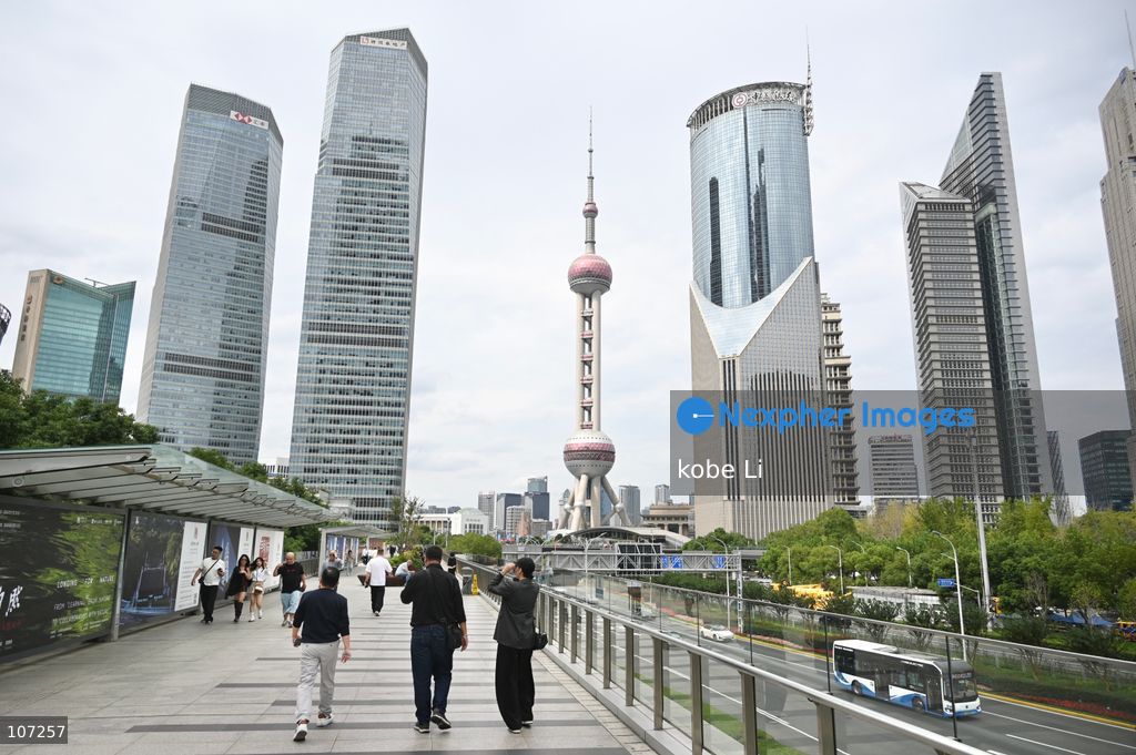 A general view showing citywide and Oriental Pearl Tower at Lujiazui on October 16, 2026 in Shanghai, China. (Photo by kobe Li/Nexpher Images)