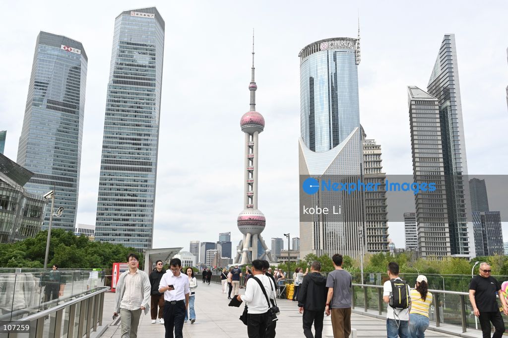 A general view showing citywide and Oriental Pearl Tower at Lujiazui on October 16, 2026 in Shanghai, China. (Photo by kobe Li/Nexpher Images)