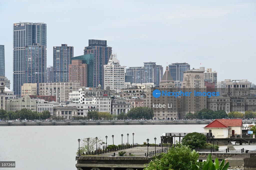 A general view showing riverfront view of the Exotic Building Architecture Exhibition from Lujiazui on October 16, 2026 in Shanghai, China. (Photo by kobe Li/Nexpher Images)