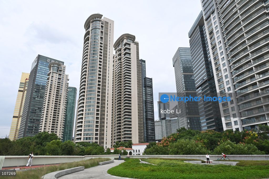 A general view showing city building view of the Lujiazui on October 16, 2026 in Shanghai, China. (Photo by kobe Li/Nexpher Images)