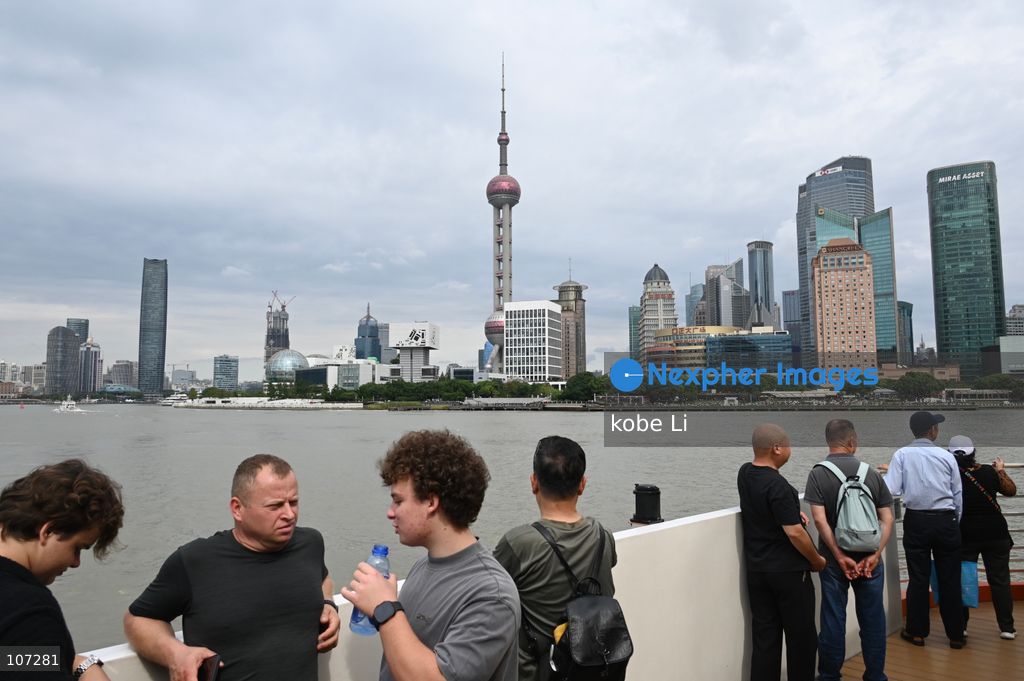 A general view showing passengers taking a ferry to the Bund on October 16, 2026 in Shanghai, China. (Photo by kobe Li/Nexpher Images)
