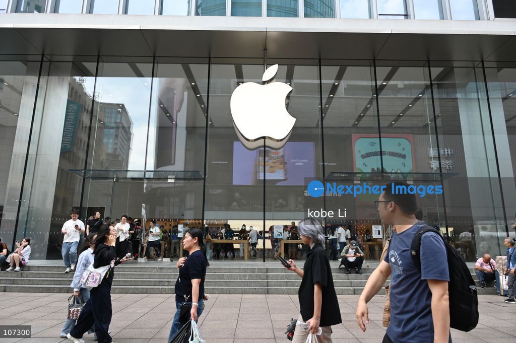 A general view showing an Apple store on October 16, 2026 in Shanghai, China. (Photo by kobe Li/Nexpher Images)