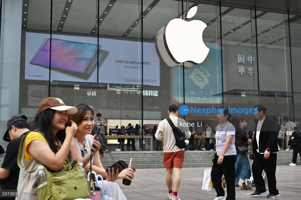 A general view showing an Apple store on October 16, 2026 in Shanghai, China. (Photo by kobe Li/Nexpher Images)