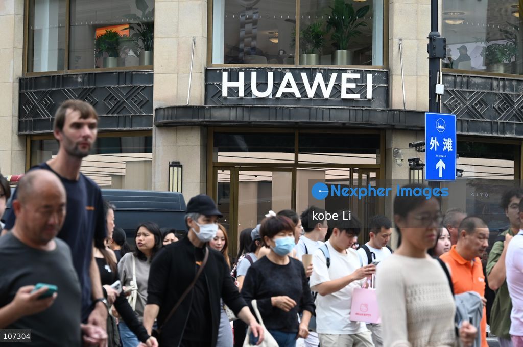 A general view showing a Huawei store on October 16, 2026 in Shanghai, China. (Photo by kobe Li/Nexpher Images)