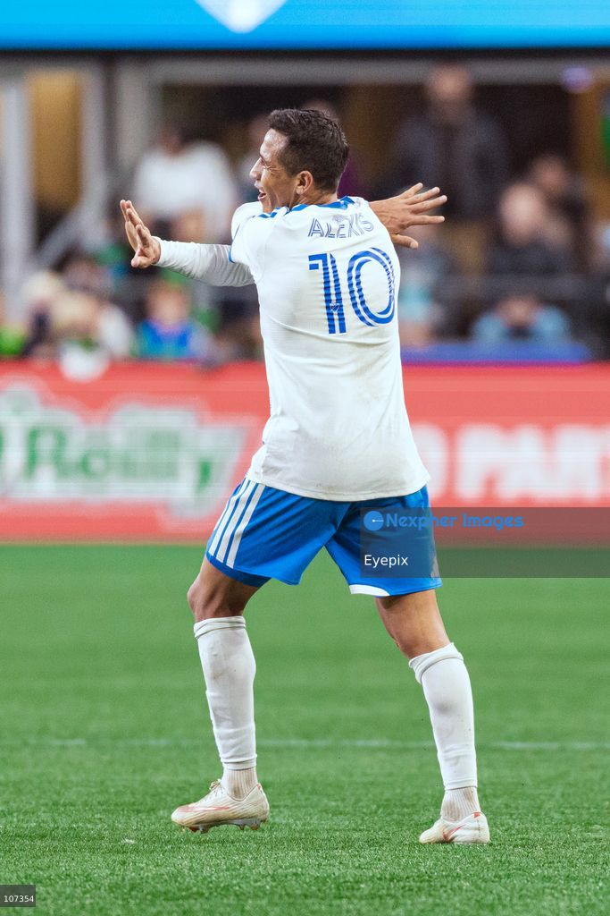 Alexis Sánchez #10 of CF Montréal reacts during the MLS match between Sounders FC and CF Montréal at Lumen Field. on October 17, 2026 in Seattle, Washington. (Photo by Jules Doyle / Eyepix Group/Eyepix via Nexpher Images)