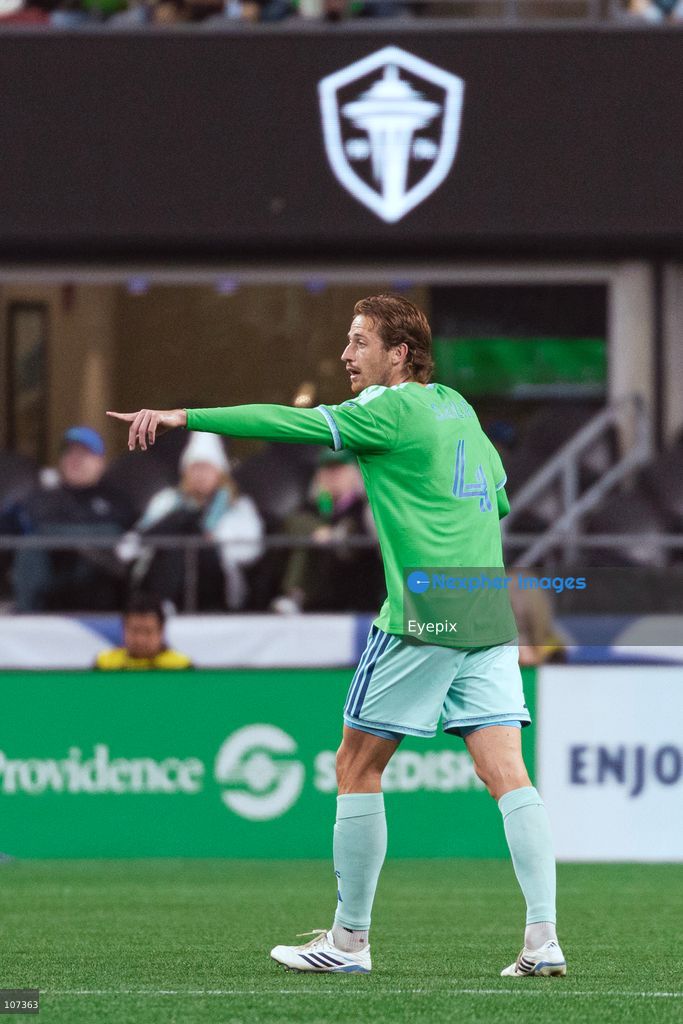 Ryan Sailor #4 of Seattle Sounders FC reacts during the MLS match between Sounders FC and CF Montréal at Lumen Field. on October 17, 2026 in Seattle, Washington. (Photo by Jules Doyle / Eyepix Group/Eyepix via Nexpher Images)