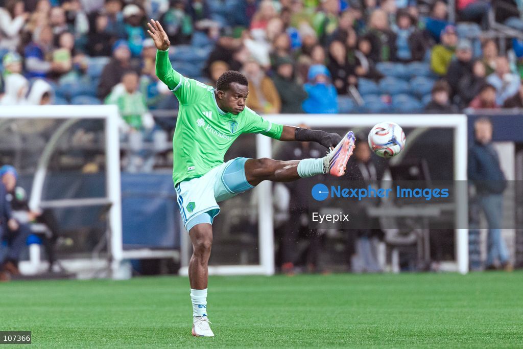 Nouhou Tolo #5 of Seattle Sounders clears the ball during the MLS match between Sounders FC and CF Montréal at Lumen Field. on October 17, 2026 in Seattle, Washington. (Photo by Jules Doyle / Eyepix Group/Eyepix via Nexpher Images)