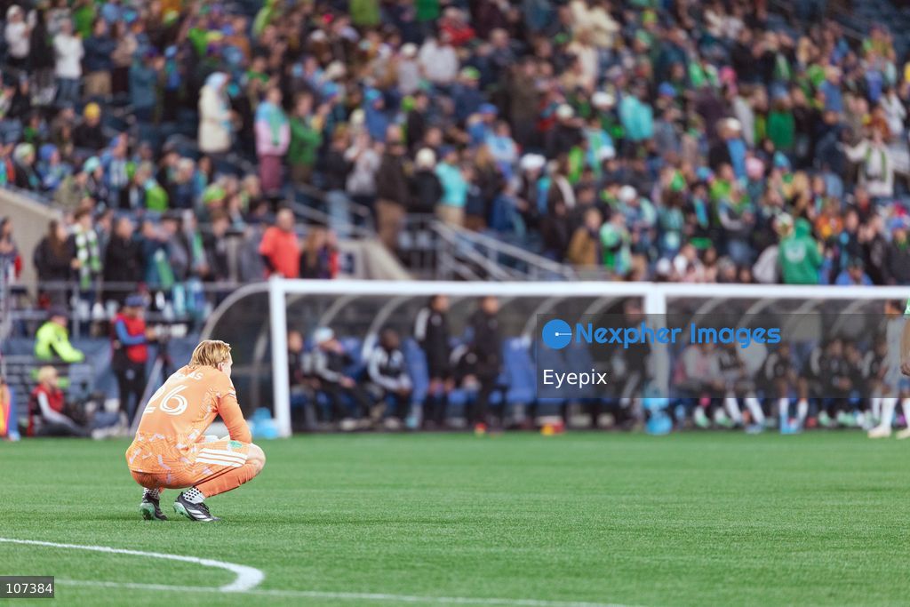 Andrew Thomas #26 of Seattle Sounders FC reacts during the MLS match between Sounders FC and CF Montréal at Lumen Field. on October 17, 2026 in Seattle, Washington. (Photo by Jules Doyle / Eyepix Group/Eyepix via Nexpher Images)
