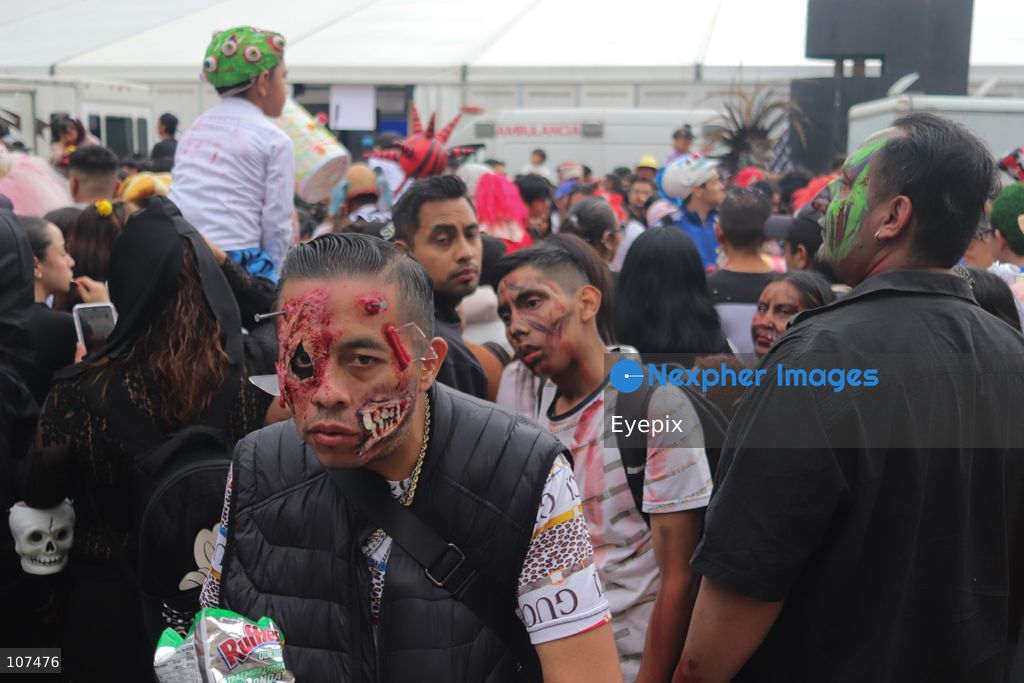 Participants take part in the 19th annual "Zombie Walk Mexico" (Marcha Zombie) along Reforma Avenue. Thousands of people dressed up as the undead gathered for the annual parade for Halloween celebrations on October 18, 2026 in Mexico City, Mexico. (Photo by Carlos Santiago/ Eyepix Group/Eyepix via Nexpher Images)