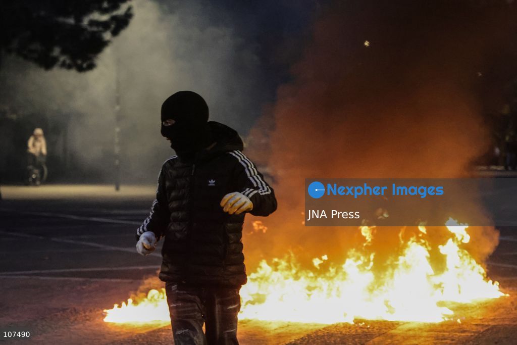 TIRANA, ALBANIA, OCTOBER 19, 2026: Demonstrators take part in student-led anti-government protests in Tirana as the mobilisation enters its seventh consecutive day. Protesters demand improved university conditions, government accountability and the resignation of Prime Minister Edi Rama. (Photo by Vlasov Sulaj/JNA Press via Nexpher Images)