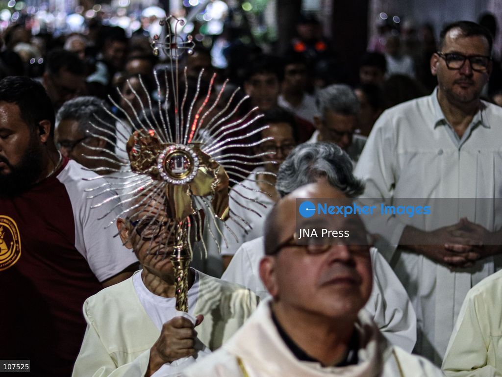 CARACAS, VENEZUELA, OCTOBER 19, 2026: Devotees gather at La Candelaria church in central Caracas to mark the first anniversary of the canonization of Saint José Gregorio Hernández and Saint Carmen Rendiles. The two became Venezuela’s first Catholic saints on October 19, 2025. (Photo by Mario Flores/JNA Press via Nexpher Images)