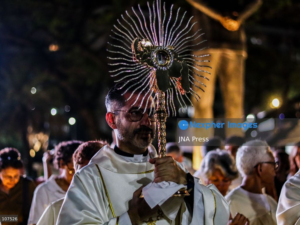 CARACAS, VENEZUELA, OCTOBER 19, 2026: Devotees gather at La Candelaria church in central Caracas to mark the first anniversary of the canonization of Saint José Gregorio Hernández and Saint Carmen Rendiles. The two became Venezuela’s first Catholic saints on October 19, 2025. (Photo by Mario Flores/JNA Press via Nexpher Images)