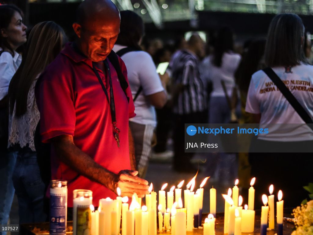 CARACAS, VENEZUELA, OCTOBER 19, 2026: Devotees gather at La Candelaria church in central Caracas to mark the first anniversary of the canonization of Saint José Gregorio Hernández and Saint Carmen Rendiles. The two became Venezuela’s first Catholic saints on October 19, 2025. (Photo by Mario Flores/JNA Press via Nexpher Images)