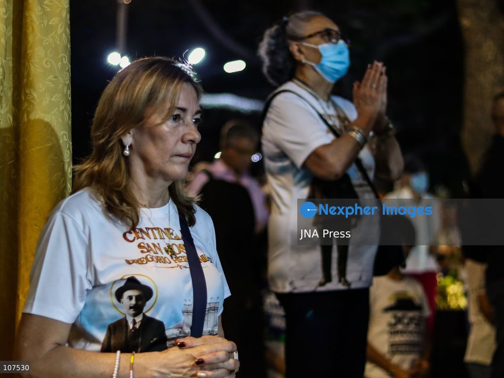 CARACAS, VENEZUELA, OCTOBER 19, 2026: Devotees gather at La Candelaria church in central Caracas to mark the first anniversary of the canonization of Saint José Gregorio Hernández and Saint Carmen Rendiles. The two became Venezuela’s first Catholic saints on October 19, 2025. (Photo by Mario Flores/JNA Press via Nexpher Images)