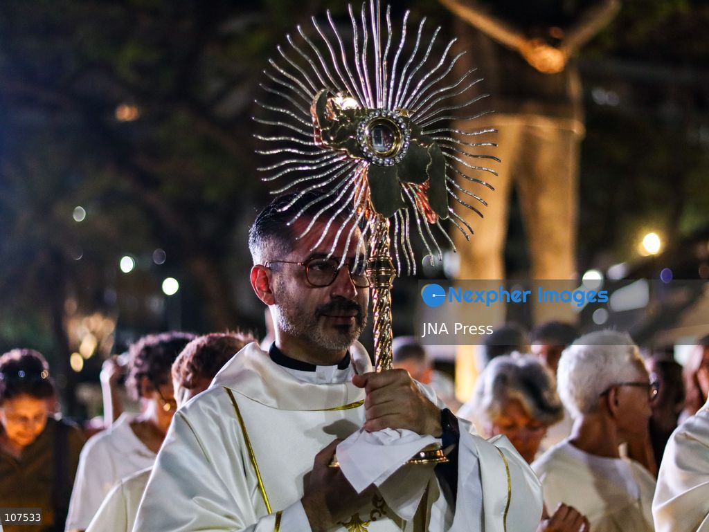 CARACAS, VENEZUELA, OCTOBER 19, 2026: Devotees gather at La Candelaria church in central Caracas to mark the first anniversary of the canonization of Saint José Gregorio Hernández and Saint Carmen Rendiles. The two became Venezuela’s first Catholic saints on October 19, 2025. (Photo by Mario Flores/JNA Press via Nexpher Images)