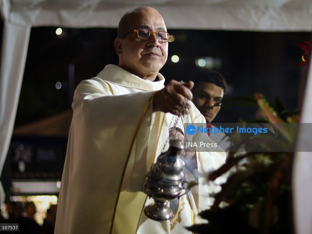 CARACAS, VENEZUELA, OCTOBER 19, 2026: Devotees gather at La Candelaria church in central Caracas to mark the first anniversary of the canonization of Saint José Gregorio Hernández and Saint Carmen Rendiles. The two became Venezuela’s first Catholic saints on October 19, 2025. (Photo by Mario Flores/JNA Press via Nexpher Images)