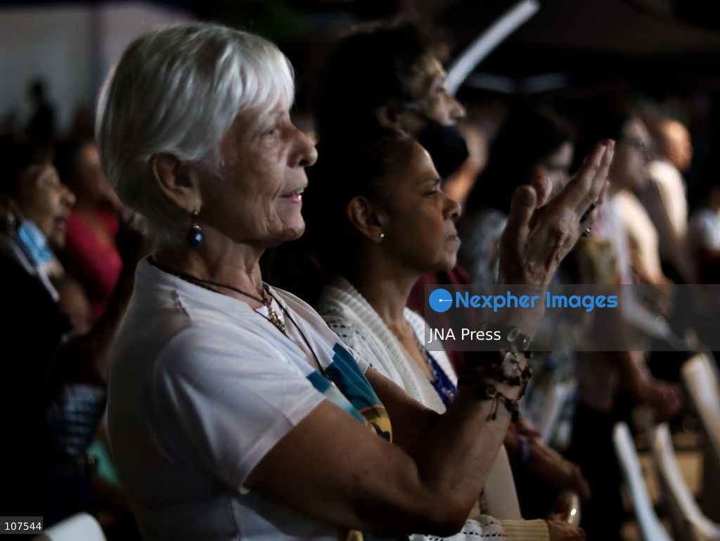 CARACAS, VENEZUELA, OCTOBER 19, 2026: Devotees gather at La Candelaria church in central Caracas to mark the first anniversary of the canonization of Saint José Gregorio Hernández and Saint Carmen Rendiles. The two became Venezuela’s first Catholic saints on October 19, 2025. (Photo by Mario Flores/JNA Press via Nexpher Images)
