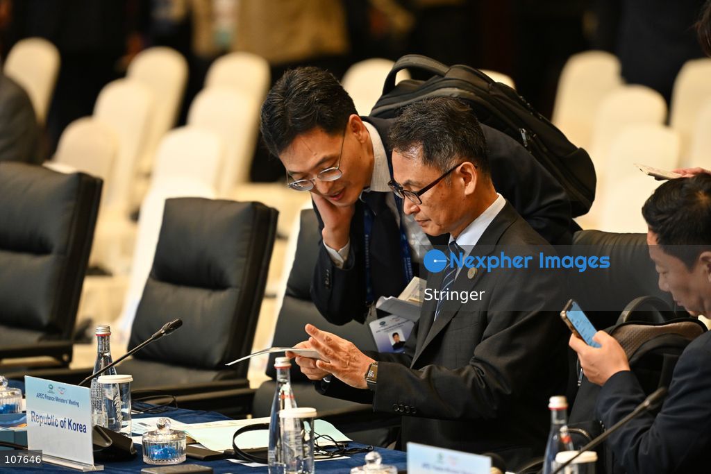 Lee Hyoung-il, Korean Minister of Finance and Economy attends APEC Finance Ministers' Meeting on October 20, 2026 in Hong Kong. (Photo by Stringer/Nexpher Images)