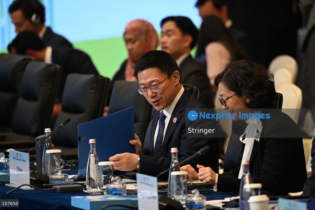 Liao Min, Vice-Minister of Finance in China attends APEC Finance Ministers' Meeting on October 20, 2026 in Hong Kong. (Photo by Stringer/Nexpher Images)