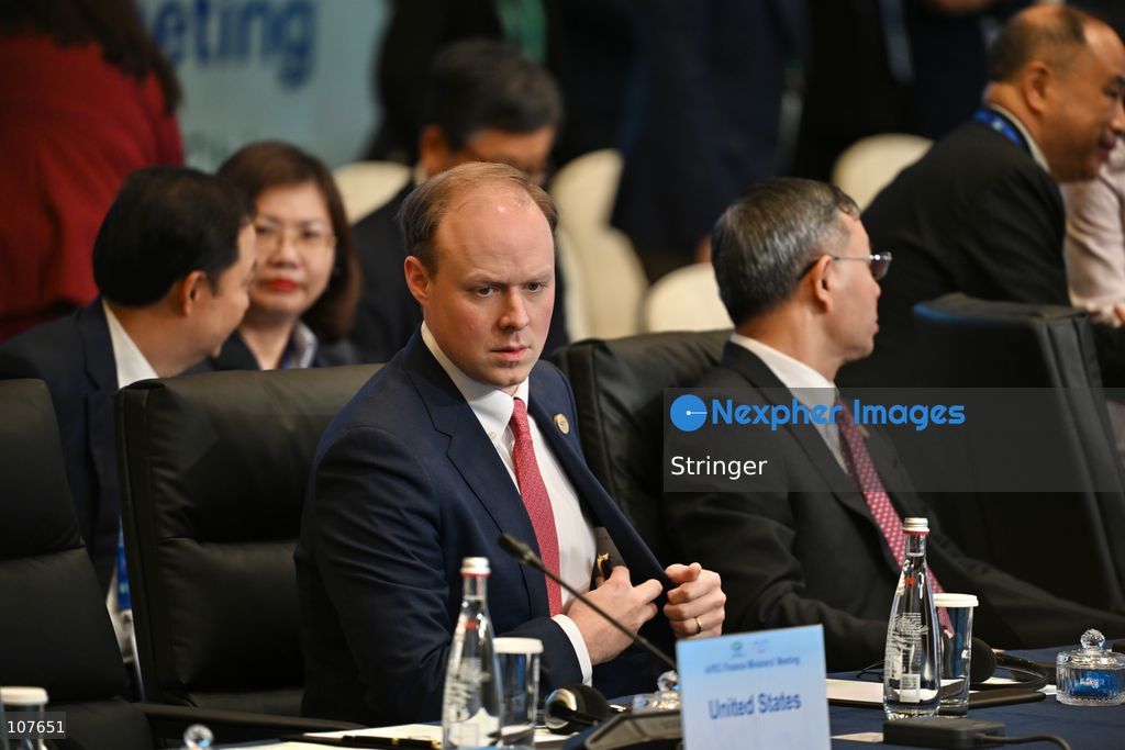 Francis Brooke, US Deputy Secretary of the Treasury attends APEC Finance Ministers' Meeting on October 20, 2026 in Hong Kong. (Photo by Stringer/Nexpher Images)