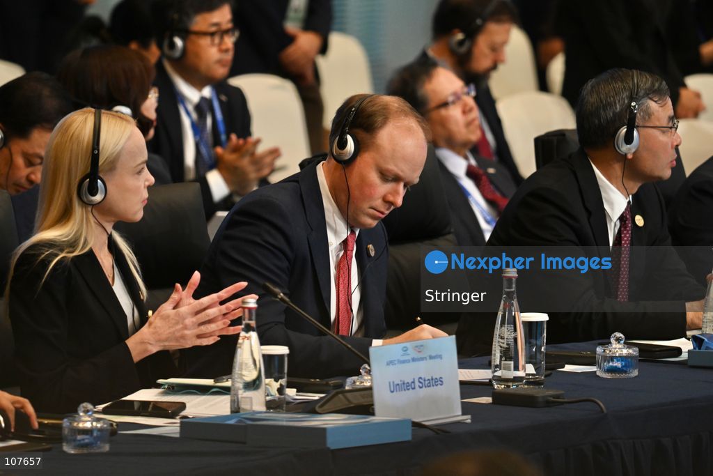 Francis Brooke, US Deputy Secretary of the Treasury attends APEC Finance Ministers' Meeting on October 20, 2026 in Hong Kong. (Photo by Stringer/Nexpher Images)