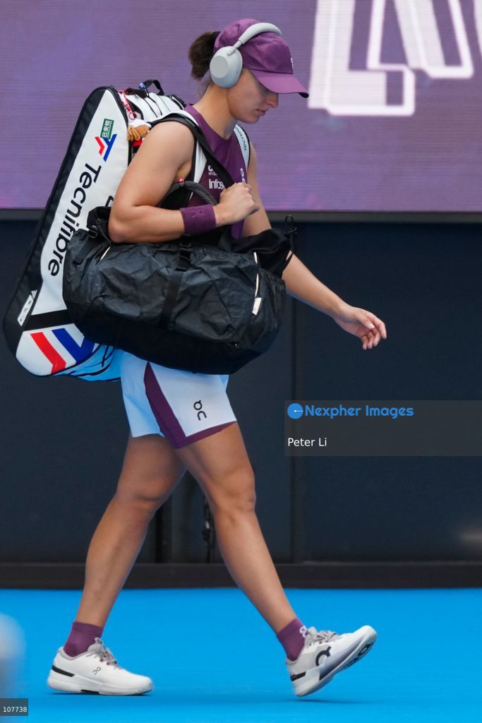 Iga Swiatek of Poland in action against Iva Jovic of the United States during Women's Singles Round of 16 match on day eight of China Open at the National Tennis Center on October 7, 2026 in Beijing, China. (Photo by Peter Li/Nexpher Images)