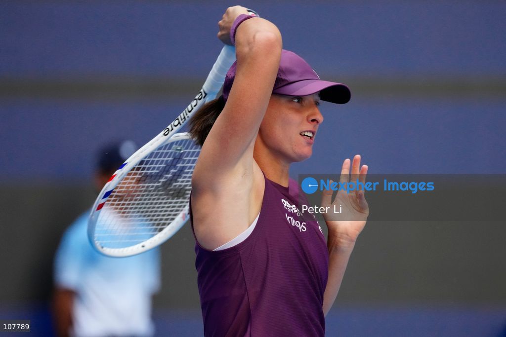 Iga Swiatek of Poland in action against Iva Jovic of the United States during Women's Singles Round of 16 match on day eight of China Open at the National Tennis Center on October 7, 2026 in Beijing, China. (Photo by Peter Li/Nexpher Images)