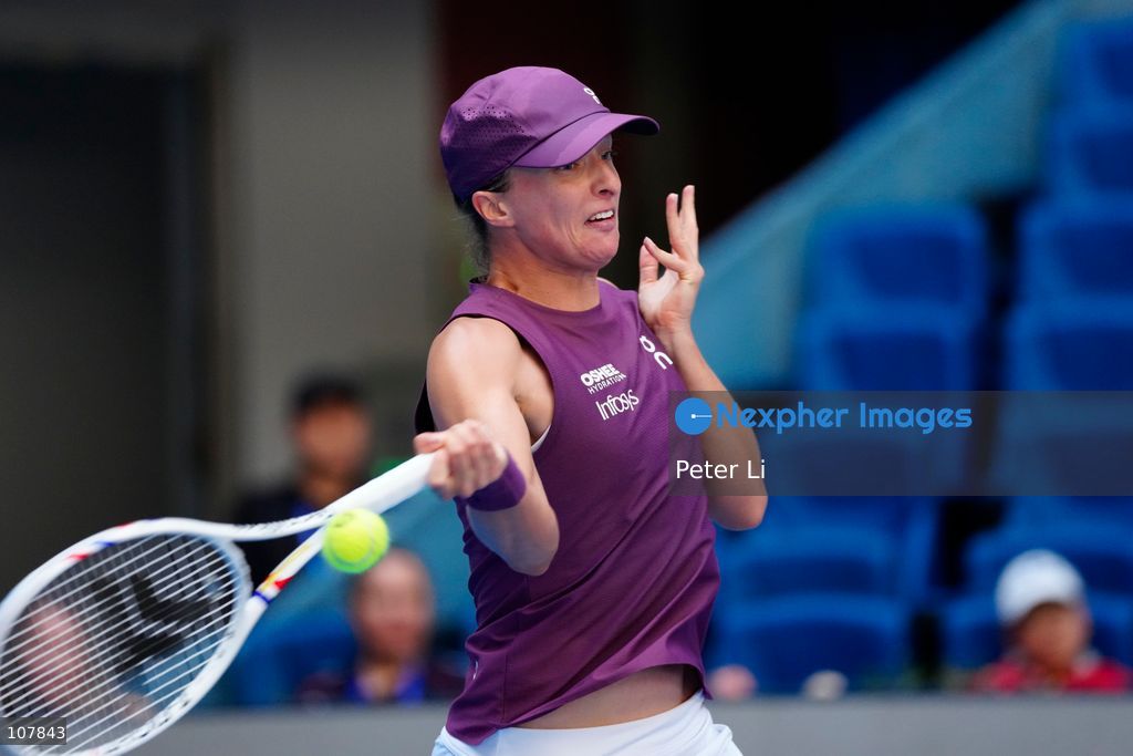 Iga Swiatek of Poland in action against Iva Jovic of the United States during Women's Singles Round of 16 match on day eight of China Open at the National Tennis Center on October 7, 2026 in Beijing, China. (Photo by Peter Li/Nexpher Images)