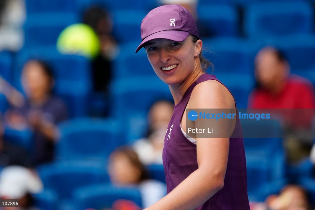 Iga Swiatek of Poland in action against Iva Jovic of the United States during Women's Singles Round of 16 match on day eight of China Open at the National Tennis Center on October 7, 2026 in Beijing, China. (Photo by Peter Li/Nexpher Images)