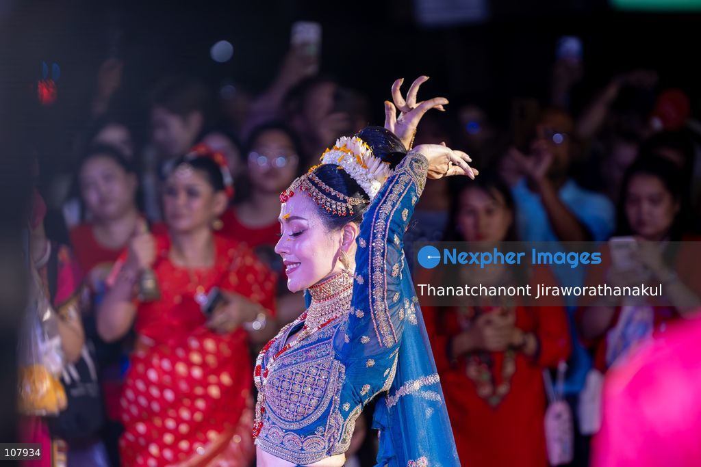 BANGKOK, THAILAND — October 20, 2026: Hindu devotees and members of the public gather along Silom Road for the annual Navaratri procession at Sri Maha Mariamman Temple, widely known as Wat Khaek. The procession marking Vijayadashami features religious ceremonies and traditional displays, reflecting the Hindu community’s faith and cultural heritage in Thailand. (Photo by Thanatchanont Jiraworathanakul/Nexpher Images)