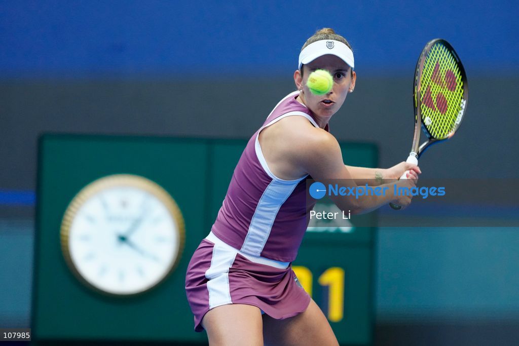 Elise Mertens of Belgium in action against Coco Gauff of the United States during Women's Singles Round of 16 match on day eight of China Open at the National Tennis Center on October 7, 2026 in Beijing, China. (Photo by Peter Li/Nexpher Images)