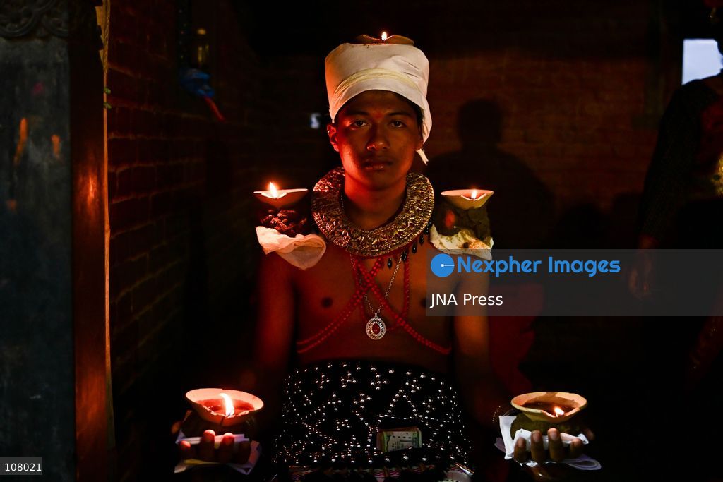 BHAKTAPUR, NEPAL, OCTOBER 21, 2026: Devotees gather at Brahmayani Temple during the annual Brahmayani Jatra on Vijaya Dashami, the tenth and main day of the Dashain festival. Worshippers offer prayers and religious offerings to Goddess Brahmayani as part of the celebrations. (Photo by Safal Prakash Shrestha/JNA Press via Nexpher Images)